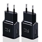 2er Pack USB Ladegerät Stecker, Adaptives Schnellladegerät Netzteil Adapter...