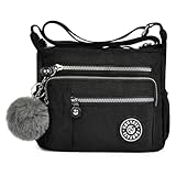 Aucuu Nylon Umhängetasche Damen, Schultertasche Handtaschen Multi Pocket mit...