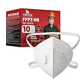 10 Stück FFP3 Maske mit Ventil - CE Zertifiziert - Hochwertiger Atemschutz mit...