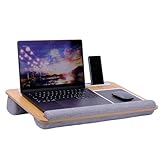 Laptopkissen für Bett & Sofa – Knietablett mit Kissen, Handyhalter &...