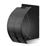 50W Solarpanel Flexibel Schwarz 19,8V Monokristallines Flexibles Solarmodul für...