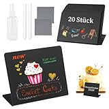 Kreidetafel Klein, 20 Stück L-Form Preisschilder, 100x75mm Mini Tafeln...