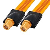 BIGtec 2 Stück Fensterdurchführung für SAT Kabel Tür Fenster Durchführung...