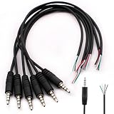 RUNCCI-YUN 6Pcs 3,5mm Klinkenbuchse, Klinkenstecker 3.5mm TRRS 4pol audio...