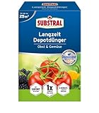 Substral Langzeit Depotdünger Obst & Gemüse, für Tomate, Zucchini, Paprika,...