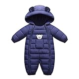 Baby Strampler Junge 0-6 Monate Baby Mädchen Jungen Fleece Schneeanzug...