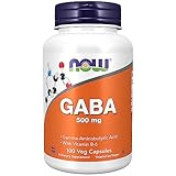 Now Foods, GABA, 500 mg, 100 vegane Kapseln, Laborgeprüft, Vitamin B6,...