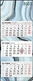 3-Monatskalender Design 2023 - Büro-Kalender 33x80 cm (geöffnet) - faltbar -...
