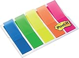 Post-it Index Haftstreifen, Mini, Transluzente Farben, 100 Haftstreifen (11,9 x...