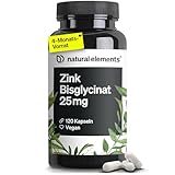 Zink Kapseln - 120 Stück - 25mg Zink pro Kapsel - gut verträgliches...