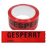 12 Rollen Klebeband Gesperrt, Prüfer: Rolle 50 mm x 66 lfm Absperrband...