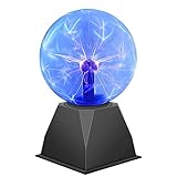DELIPOP 6 Zoll Plasmakugel, Magische Leucht Ball Plasmalampe, Elektrostatische...