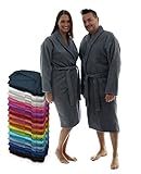 LEBENGOOD Bademantel für Damen, Herren, Unisex, Frottee 100% Baumwolle, Weicher...