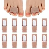 KFHENSOMR Hammerzehenspreizer 10 Stück Hammerzehenkorrektor Zehenschiene für...