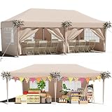 TRIUMPHKEY Pavillon 3x6 UV-Schutz 50+, Faltpavillon 3x6 Wasserdicht Stabil mit 6...