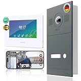 MATHFEL 2 Draht Bus IP Video Türsprechanlage 170 Grad Kamera, Außenstation in...