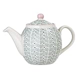 Bloomingville Maya Teekanne 1,2 l – Skandinavisches Design aus Steingut,...