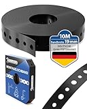 GARSIDURO® Montagelochband kunststoffummantelt [19mm x 10m] | Profi Lochband...