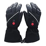 SAVIOR HEAT Beheizte Handschuhe für Herren und Damen, Palm Lederhandschuhe für...