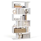 VASAGLE Bücherregal, Regal mit 6 Ebenen, Standregal, Büroregal, freistehend,...