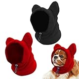2 Stück Hundemütze, shallyong Hundewarme Kopfbedeckungen, Winter Haustier...