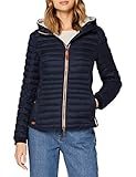 camel active Damen leichte Steppjacke mit Abnehmbarer Kapuze Dunkelblau,...