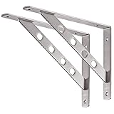 YUMORE Schwerlastkonsole 300 x 200mm Regalträger Schwerlast Edelstahl...