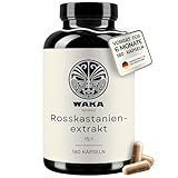 Waka Rosskastanienextrakt – 800 mg reines Extrakt – 180 Kapseln – 6...