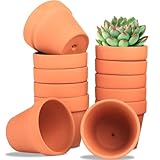 Kinfezlon 12 Stück 7 X 6CM Tontöpfe Klein, Kleine Tontöpfe zum Basteln,...