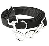 Leisegrün Hundeleine 3m aus Nylon – verstellbare Führleine mit 2 Karabinern...