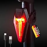 Glückpa Fahrrad Bremslicht, LED Fahrrad Rücklicht, StVZO Zugelassen...