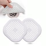 2 Stück Abflusssieb Silikon, Abflusssieb Dusche Haarfänger Badewanne...