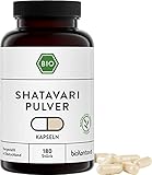 Shatavari Kapseln BIO | 180 Stück vegane Kapseln | 1500 mg je Tagesdosis | ohne...