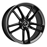 Keskin KT21 7.5JX17 5/112 ET45 66.6 MATT BLACK LIP POLISH Alufelge