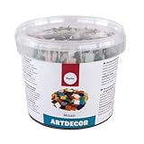 Rayher Hobby Rayher Artdecor Mosaik Mix 1x1cm, ca.1300Stück, Dose 1kg ,...