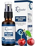 Vihado Melatonin Spray - Premium: Bis zu 5-fach höher dosiert - 180 Tage Vorrat...