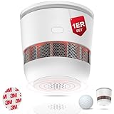 SECAIR Mini Rauchmelder 10 Jahre Batterie, Brandmelder,Feuermelder Entsprechend...