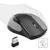 Hama Maus kabellos für Linkshänder ergonomisch (Linkshänder-Maus ohne Kabel,...