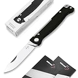 BÖKER PLUS® Atlas Black Taschenmesser - 2 Hand Vollmetall Klappmesser mit...