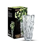 Nachtmann Glasvase 26 cm, Quartz, 88332, Vase aus Kristallglas, Blumenvase...