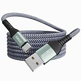 USB C Kabel 3M 3.1A Schnellladung Type C Ladekabel Nylon geflochtenes USB A auf...