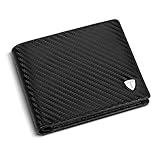 TEEHON庐 b枚rse Herren mit M眉nzfach T脺V gepr眉fter RFID, NFC Schutz...