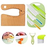 Kindermesser 8-teiliges Kinder-Küchenmesser-Set zum Schneiden und Kochen von...