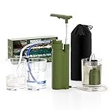 ANVIGO Wasserfilter Outdoor, 8000L Tragbar Outdoor Wasserfilter für...