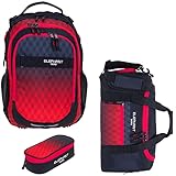 Elephant 3 Teile Set Schulrucksack Jungen Mädchen Signature Hero 2 Schultasche...