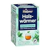 Meßmer Halswärmer | Vitamin C & Zink | 16 Teebeutel | Glutenfrei | Laktosefrei...