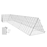 VEVOR Hühnertunnel, 400 x 100 x 61,5 cm (L x B x H) Hühnerkäfig für den Hof,...