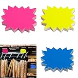 150 Stück Preisschilder Flohmarkt Neon, Neon Preisschilder, Fluoreszierende...