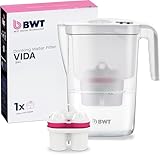 BWT Wasserfilter Kanne Vida Weiß 2,6 Liter – mitgelieferte Kartusche filtert...