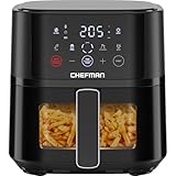 Chefman Heißluftfritteuse - 3,75 l kompakte Heissluftfritteuse für schnelle...